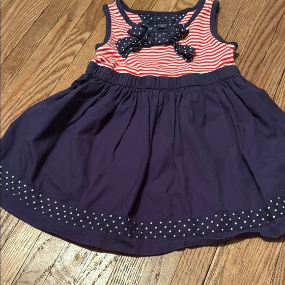 Tommy Hilfiger Striped Coral and Navy Dress Set - Picture 4 of 9